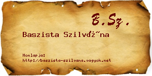 Baszista Szilvána névjegykártya
